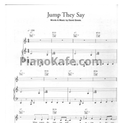 Ноты David Bowie - Jump they say - предпросмотр