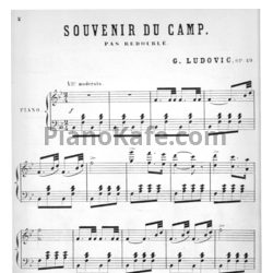 Ноты Л. Гоббартс - Воспоминание о лагере. Танец для фортепиано (Op. 49) - предпросмотр