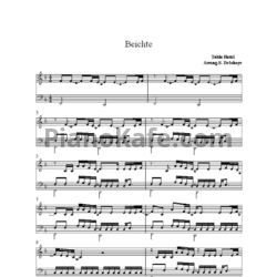 Ноты Tokio Hotel - Beichte - предпросмотр