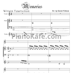 Ноты Within Temptation - Memories - предпросмотр