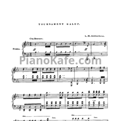 Ноты Луи Моро Готшалк - Tournament galop - предпросмотр