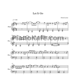 Ноты Demi Lovato - Let it go