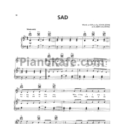 Ноты Maroon 5 - Sad - предпросмотр