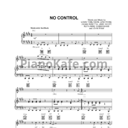 Ноты One Direction - No Control - предпросмотр