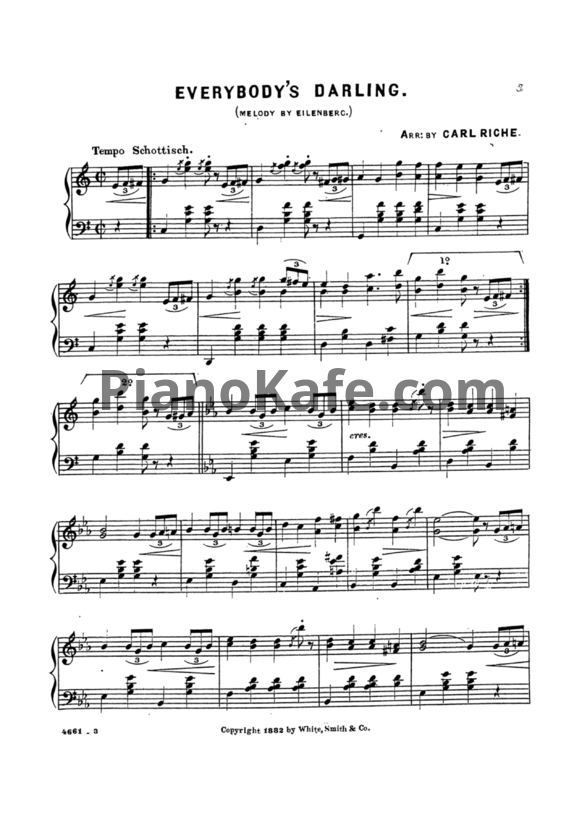 Ноты Р. Эйленберг - Echos from over the sea (Op. 25) - PianoKafe.com