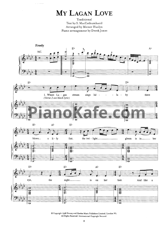Ноты Charlotte Church - My lagan love - PianoKafe.com