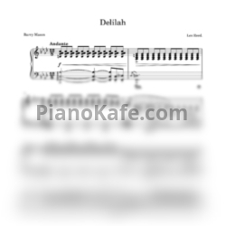 Ноты Tom Jones - Delilah (Дилайла) - предпросмотр