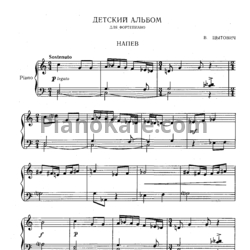 Ноты Владимир Цытович - Детский альбом для фортепиано - предпросмотр