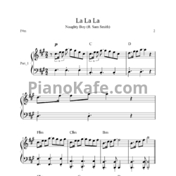 Ноты Naughty Boy feat. Sam Smith - La la la - предпросмотр