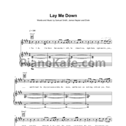 Ноты Sam Smith - Lay me down - предпросмотр