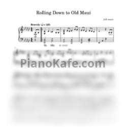 Ноты Rolling down to old maui - предпросмотр