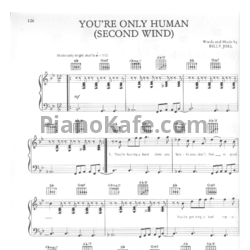 Ноты Billy Joel - You're only human (Second wind) - предпросмотр