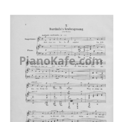Ноты А. Йенсен - Darthula’s Grabesgesang (Op. 58, №2) - предпросмотр