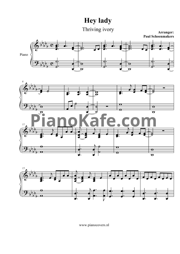 Ноты Daft Punk - Around the world - PianoKafe.com
