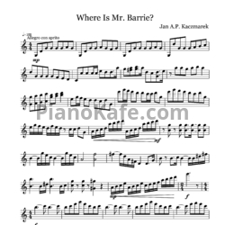 Ноты Jan Kaczmarek - Where is Mr. Barrie? - предпросмотр