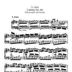 Ноты И. Бах - Кантата №66 "Erfreut euch, ihr herzen" (BWV 66) - предпросмотр