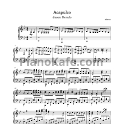 Ноты Jason Derulo - Acapulco - предпросмотр