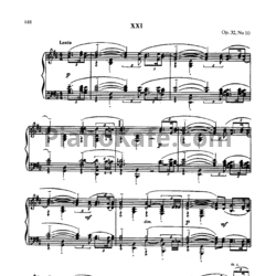 Ноты Сергей Рахманинов - Прелюдия (Oр. 32, №10) h-moll - предпросмотр