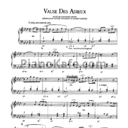 Ноты Richard Clayderman - Valse des adieux - предпросмотр