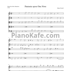 Ноты Генри Пёрселл - Фантазия для 5 виолончелей фа мажор (Z 745) - предпросмотр