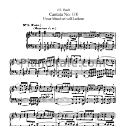 Ноты И. Бах - Кантата №110 "Unser mund sei voll lachens" (BWV 110) - предпросмотр