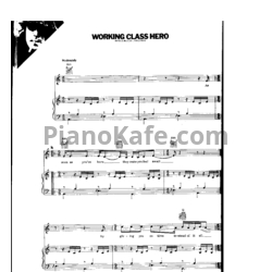 Ноты John Lennon - Working class hero - предпросмотр