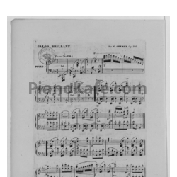 Ноты Карл Черни - Блестящий галоп (Op. 787) - предпросмотр