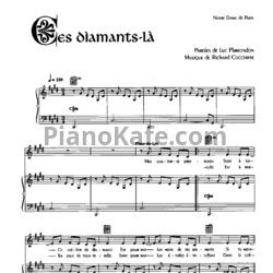 Ноты Riccardo Cocciante - Ces diamants-la
