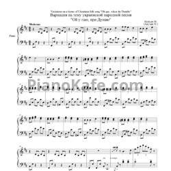 Ноты Марина Акулян - Вариации на тему украинской народной песни "Ой у гаю, при Дунаю" - предпросмотр