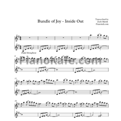 Ноты Michael Giacchino - Bundle of Joy - предпросмотр