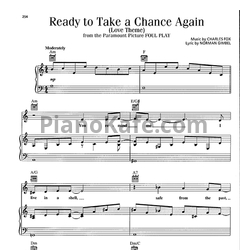 Ноты Barry Manilow - Ready to take a chance again - предпросмотр