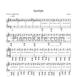 Ноты Marshmello x Lil Peep - Spotlight - предпросмотр