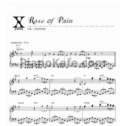 Ноты X Japan - Rose of pain - предпросмотр