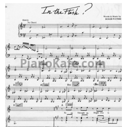 Ноты Pink Floyd - In the flesh - предпросмотр