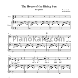 Ноты The Animals - The house of the rising sun (arr. Ruden Ilya) - предпросмотр