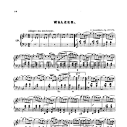 Ноты Альберт Лешгорн - Вальс (Соч. 37, №1) - предпросмотр
