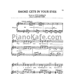 Ноты Frank Sinatra - Smoke gets in your eyes - предпросмотр