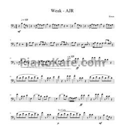 Ноты AJR - Weak (Тромбон/Туба)