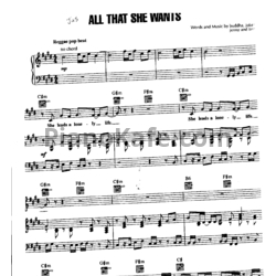 Ноты Ace of Base - All that she wants