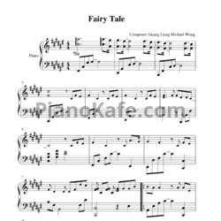 Ноты Guang Liang, Michael Wong - Fairy tale - предпросмотр