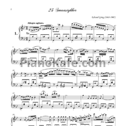Ноты Эдвард Григ - 23 маленькие пьесы (Op. 104) - предпросмотр