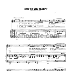 Ноты John Lennon - How do you sleep - предпросмотр