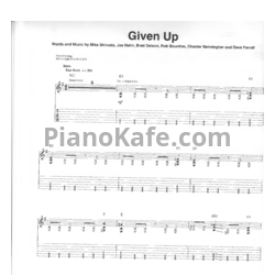 Ноты Linkin Park - Given up (Версия 2) - предпросмотр