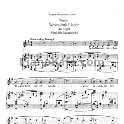 Ноты Р. Вагнер - 5 песен на стихи Матильды Везендонк (WWV 91) - предпросмотр