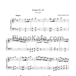 Ноты Antonio Soler - Sonata No. 40 in G major - предпросмотр