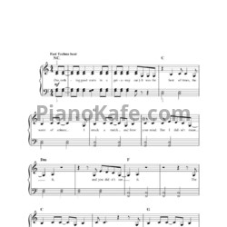 Ноты Taylor Swift - Getaway car (Версия 2) - предпросмотр