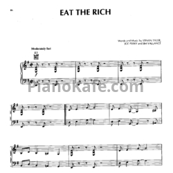 Ноты Aerosmith - Eat the rich - предпросмотр
