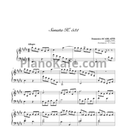Ноты Д. Скарлатти - Соната K531 - предпросмотр