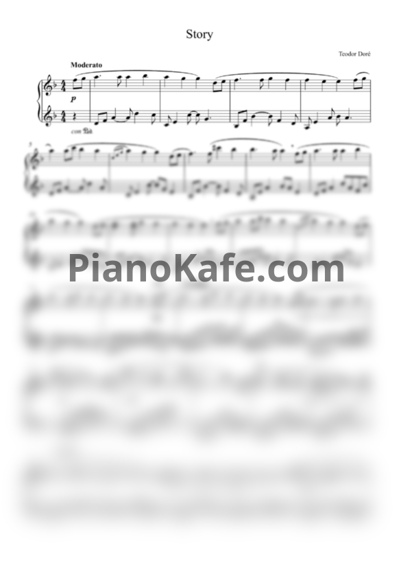 Ноты Фёдор Бирючев aka Teodor Doré - Story - PianoKafe.com