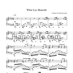 Ноты Breaking Benjamin - What lies beneath - предпросмотр